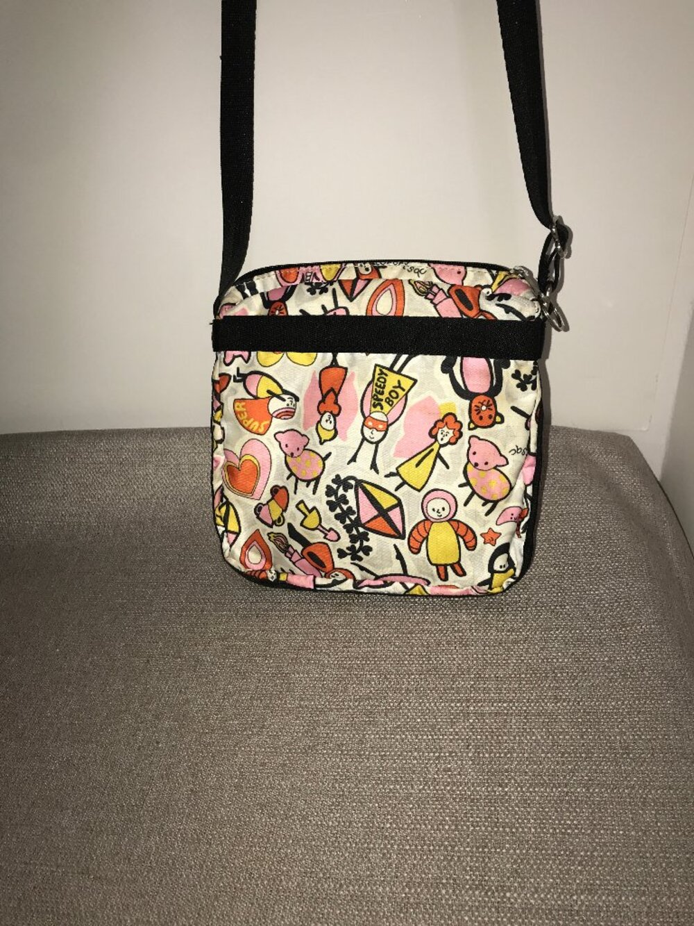 2006 Tokidoki Lesportsac "Wonder Boy" Crossbody Handbag Purse View 2